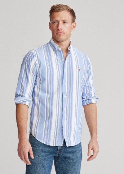 Camisa Polo Ralph Lauren Classic Fit Striped Homem 32160-BVLO